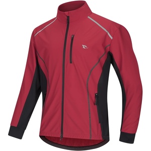 image:imagebaleaf Mens Cycling Jacket Winter Running Water Resistant PackableRed