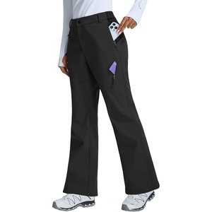 image:imagebaleaf Womens Snow Softshell Pants for Winter SkiingBlack