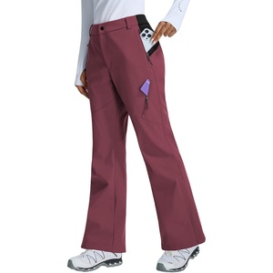 image:imagebaleaf Womens Snow Softshell Pants for Winter SkiingWine Red