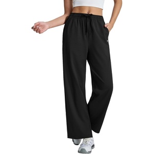 image:imagebaleaf Womens Track Pants Straight Leg Soft SweatpantsBlack