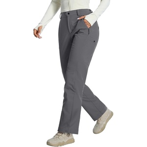 image:imagebaleaf Womens Winter Softshell Pants Fleece Lined Snow PantsDark Gray
