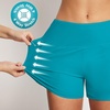 image:imagebaleaf Womens 357 Swim Shorts High Waisted Board Quick Dry PocketAqua Blue