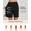 image:imagebaleaf Womens 357 Swim Shorts High Waisted Board Quick Dry PocketBlack