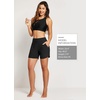 image:imagebaleaf Womens 357 Swim Shorts High Waisted Board Quick Dry PocketBlack