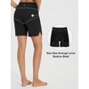 image:imagebaleaf Womens 357 Swim Shorts High Waisted Board Quick Dry PocketBlack