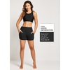 image:imagebaleaf Womens 357 Swim Shorts High Waisted Board Quick Dry PocketBlack