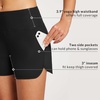 image:imagebaleaf Womens 357 Swim Shorts High Waisted Board Quick Dry PocketBlack