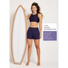 image:imagebaleaf Womens 357 Swim Shorts High Waisted Board Quick Dry PocketDark Blue