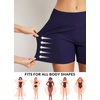 image:imagebaleaf Womens 357 Swim Shorts High Waisted Board Quick Dry PocketDark Blue