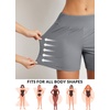 image:imagebaleaf Womens 357 Swim Shorts High Waisted Board Quick Dry PocketDark Gray