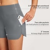 image:imagebaleaf Womens 357 Swim Shorts High Waisted Board Quick Dry PocketDark Gray
