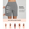 image:imagebaleaf Womens 357 Swim Shorts High Waisted Board Quick Dry PocketDark Gray