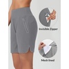 image:imagebaleaf Womens 357 Swim Shorts High Waisted Board Quick Dry PocketDark Gray