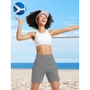 image:imagebaleaf Womens 357 Swim Shorts High Waisted Board Quick Dry PocketDark Gray