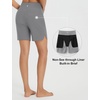 image:imagebaleaf Womens 357 Swim Shorts High Waisted Board Quick Dry PocketDark Gray