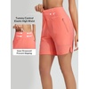 image:imagebaleaf Womens 357 Swim Shorts High Waisted Board Quick Dry PocketPink