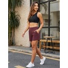 image:imagebaleaf Womens 357 Swim Shorts High Waisted Board Quick Dry PocketWine