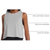 image:imagebaleaf Workout Tops for Womens Crop Athletic Gym Yoga Tank TopsHeather Gray