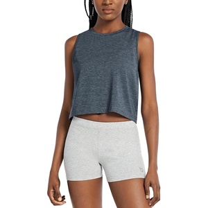 image:imagebaleaf Workout Tops for Womens Crop Athletic Gym Yoga Tank TopsHeather Navy
