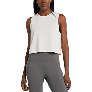 image:imagebaleaf Workout Tops for Womens Crop Athletic Gym Yoga Tank TopsWhite