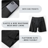 image:imagebaleaf Womens 5 7 Quick Dry High Waisted Swim Shorts with LinerBlack