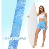 image:imagebaleaf Womens 5 7 Quick Dry High Waisted Swim Shorts with LinerBlue