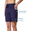 image:imagebaleaf Womens 5 7 Quick Dry High Waisted Swim Shorts with LinerDark Blue