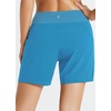 image:imagebaleaf Womens 5 7 Quick Dry High Waisted Swim Shorts with LinerElegant Blue