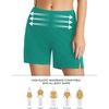 image:imagebaleaf Womens 5 7 Quick Dry High Waisted Swim Shorts with LinerGreen