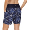 image:imagebaleaf Womens 5 7 Quick Dry High Waisted Swim Shorts with LinerHawaii