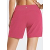 image:imagebaleaf Womens 5 7 Quick Dry High Waisted Swim Shorts with LinerPink