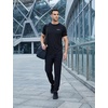 image:imagebaleaf Mens Running Shirts Quick Dry Workout Athletic TShirtA001black