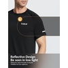 image:imagebaleaf Mens Running Shirts Quick Dry Workout Athletic TShirtA001black