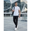 image:imagebaleaf Mens Running Shirts Quick Dry Workout Athletic TShirtA002white
