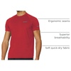 image:imagebaleaf Mens Running Shirts Quick Dry Workout Athletic TShirtA006red