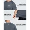 image:imagebaleaf Mens Running Shirts Quick Dry Workout Athletic TShirtA009slate Gray