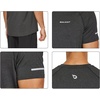 image:imagebaleaf Mens Running Shirts Quick Dry Workout Athletic TShirtA014heather Black