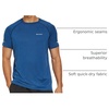 image:imagebaleaf Mens Running Shirts Quick Dry Workout Athletic TShirtA015heather Blue