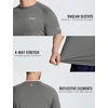 image:imagebaleaf Mens Running Shirts Quick Dry Workout Athletic TShirtA03grey Heather