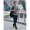 image:imagebaleaf Mens Running Shirts Quick Dry Workout Athletic TShirtA03grey Heather