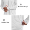 image:imagebaleaf Mens UPF 50 Sun Hoodie Fishing with Face Mask Lightweight03white