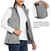 image:imagebaleaf Womens Lightweight Running Vest Sleeveless Softshell JacketLight Grey