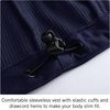 image:imagebaleaf Womens Lightweight Running Vest Sleeveless Softshell JacketNavy Blue
