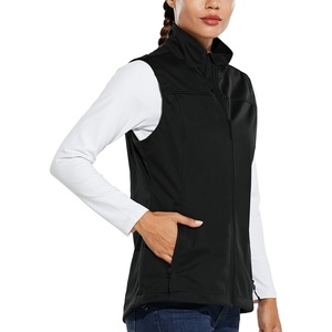 image:imagebaleaf Womens Lightweight Running Vest Sleeveless Softshell JacketBlack