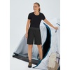 image:imagebaleaf Womens Hiking Bermuda Long Shorts Quick Dry Cargo with Pockets11 Inch Black