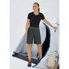 image:imagebaleaf Womens Hiking Bermuda Long Shorts Quick Dry Cargo with Pockets11 Inch Black