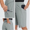 image:imagebaleaf Womens Hiking Bermuda Long Shorts Quick Dry Cargo with Pockets11 Inch Frost Grey