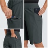 image:imagebaleaf Womens Hiking Bermuda Long Shorts Quick Dry Cargo with Pockets11 Inch Grey