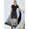 image:imagebaleaf Womens Hiking Bermuda Long Shorts Quick Dry Cargo with Pockets9 Inch 2023blue
