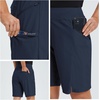 image:imagebaleaf Womens Hiking Bermuda Long Shorts Quick Dry Cargo with Pockets9 Inch 2023blue